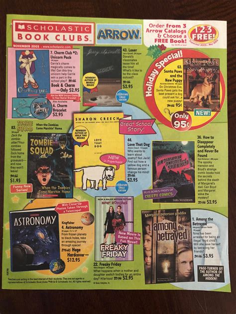 Found My Scholastic Catalog From 2003 So Many Memories Of The Book