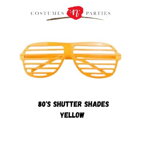 80's shutter shades -yellow, Women's Fashion, Watches & Accessories ...