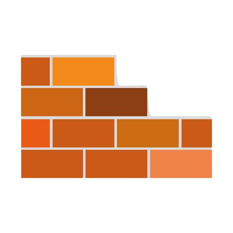 brick wall flat icon colorful silhouette 44761815 PNG