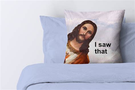 Jesus Meme Throw Pillow Funny Cushion Cover Insert - Etsy