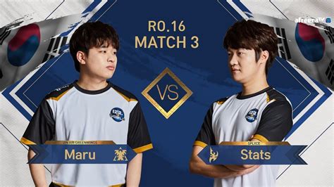 GSL Vs The World 2019 Ro 16 Match3 Maru Vs Stats YouTube