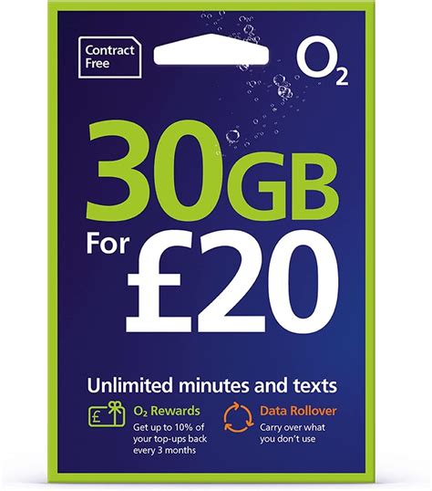 O2 Sim Card Pay As You Go PAYG 20 Data Hungry Tariff LATEST TARIFF