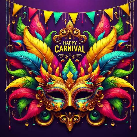 Premium Photo Happy Carnival Festival Banner Carnival Background Images