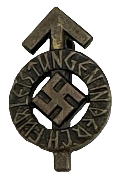 Imcs Militaria Hitler Jugend Leistungs Badge Miniature In Bronze