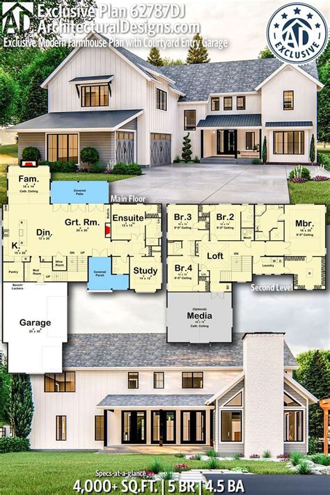 Courtyard Entry Garage House Plans - homeplan.cloud