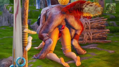 Furry Warrior Camp Knotting Werewolf DP Elf Girl Lizardman And Anal Creampie With Monster Cock