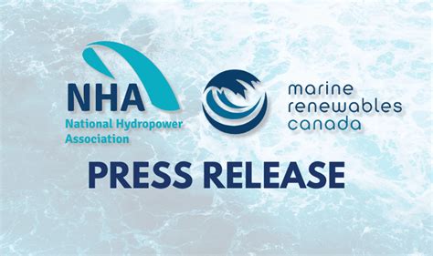 The National Hydropower Association And Marine Renewables Canada