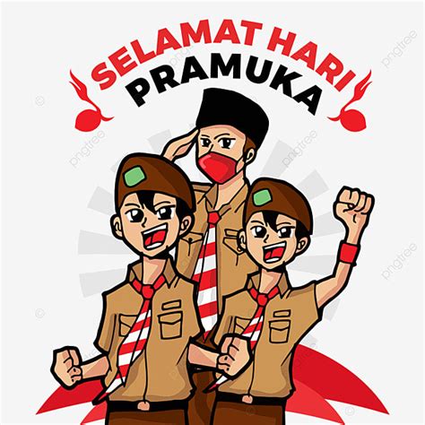 Pramuka Day Vector PNG Images, Illustration Of Happy Pramuka Nasional ...