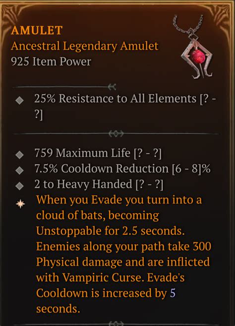 O Amulet 2 Heavy Hamded W Cooldown Topic D2jsp