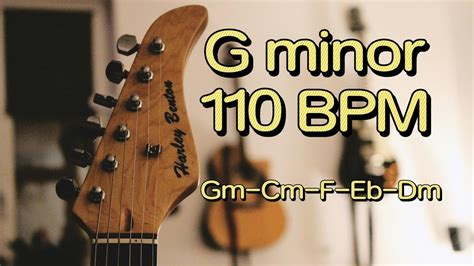 Epic G Minor Rock Guitar Backing Track 110 Bpm Youtube