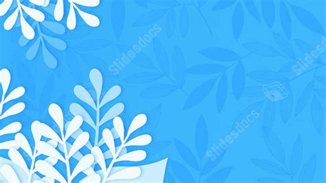 Deep Nature White Calm Leaves Beautiful Powerpoint Background For Free ...