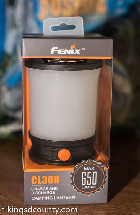Product Review: Fenix CL30R Camping Lantern - Hiking San Diego County
