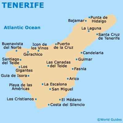 Tenerife Airports Location Map - Map Of Campus