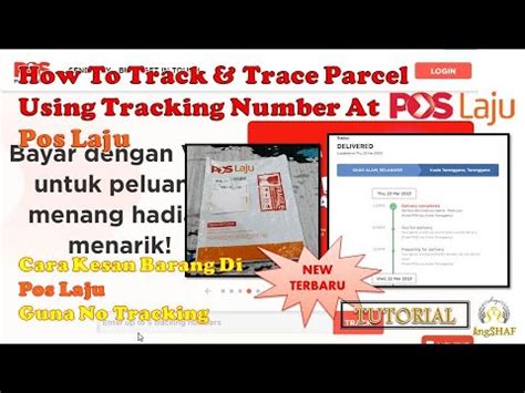 Baru Cara Cek No Tracking Kesan Barang Di Pos Laju How To Track Trace