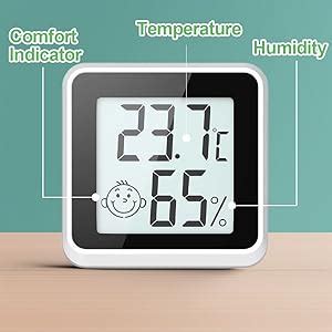 Vaikby Pack Digital Room Thermometer Hygrometer Indoor Humidity Meter