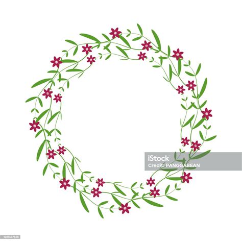 Templat Bingkai Bunga Kartu Ucapan Bunga Vintage Ilustrasi Stok - Unduh