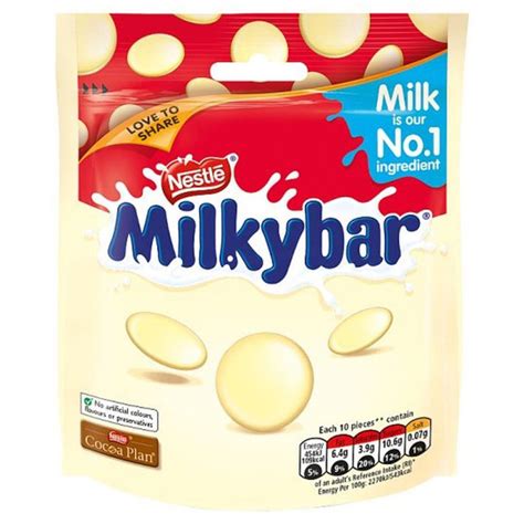 Nestle Milkybar Pouch Bag 94g British White Chocolate Imported White