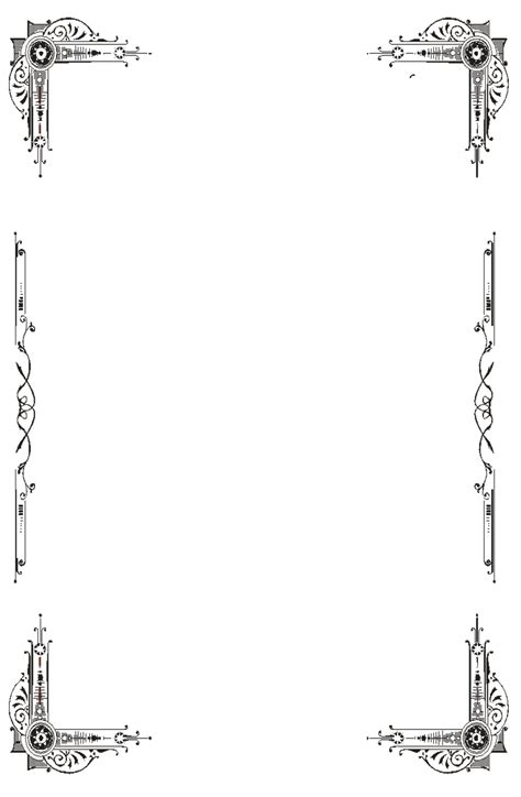 12 Fancy Page Border Designs Images Decorative Page Borders Black