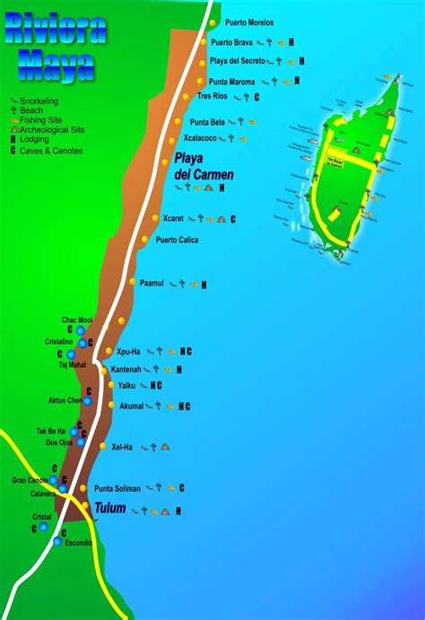 Resultado De Imagen Para Riviera Maya Mapa Turistico Riviera Maya