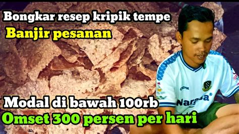 Berawal Dari Iseng Usaha Kripik Tempe Sampe Banjir Orderan Omset