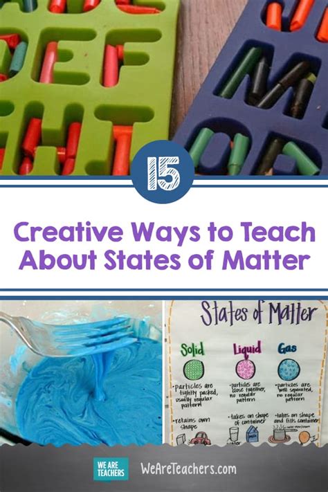 15 Creative Ways To Teach About States Of Matter