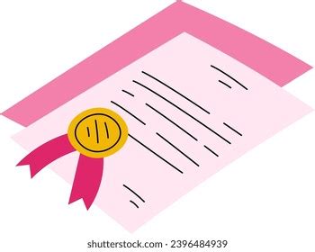 Certificate Seal Vector Illustration Stock Vector (Royalty Free ...