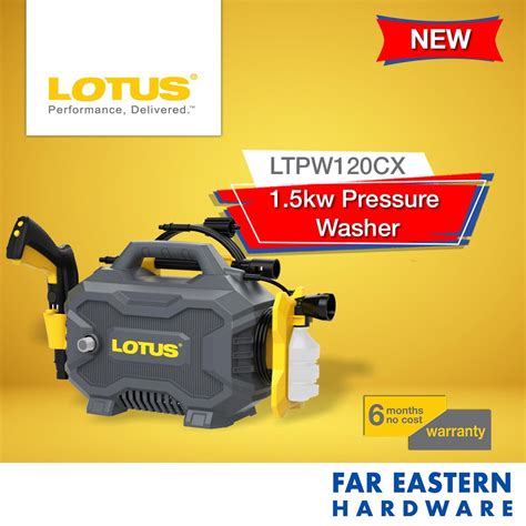 Lotus Pressure Washer 1500watts 120 Bar Ltpw120cx Self Priming Ltpw