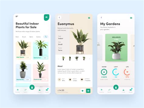 Indoor Plants App Design Plant App App Design Ui Design Principles