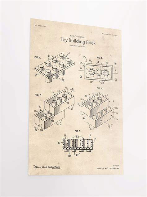 LEGO Patent Poster SpitBrix