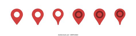 Map Pin Location Icon Vector Isolated Stock Vector (Royalty Free ...