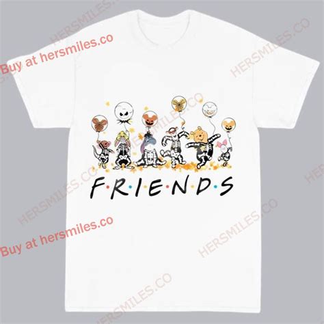 Disney Winnie The Pooh And Friends Costume Skeleton Halloween Shirt