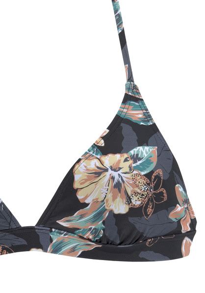 Venice Beach Triangel Bikini Top Lori Schwarz Bedruckt Cup A B 32