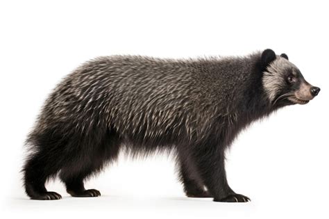 Premium Photo A Binturong Also Known As A Bearcat On A White Background