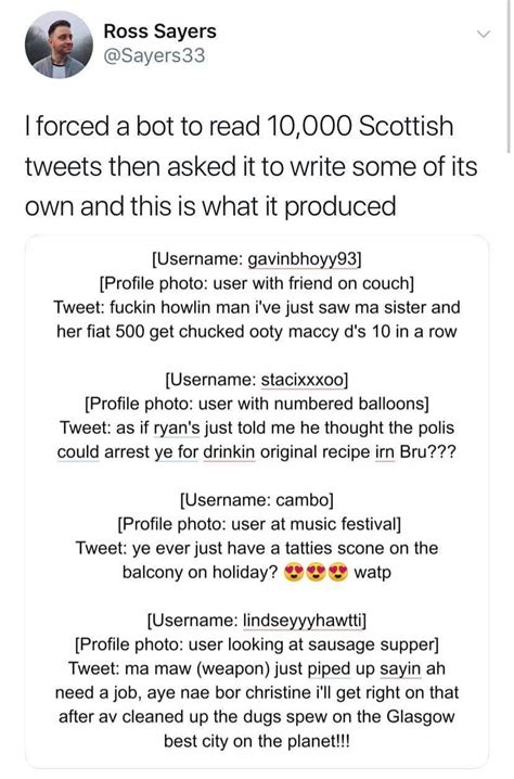 Whit The Fuck Man The Bots Are Takin Over R ScottishPeopleTwitter