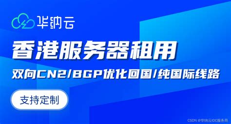 华纳云香港服务器推荐10m 1000m大带宽 Cn2 Giabgp优化回国纯国际多种线路支持 Csdn博客