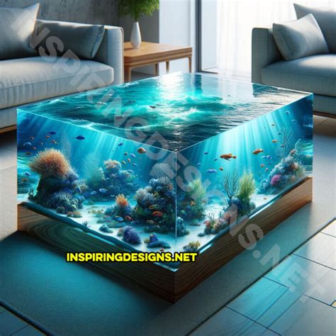 These Epoxy Scene Coffee Tables Bring The Outdoors Inside With Stunning