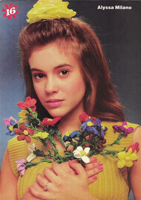 16 Magazine Pinup Of Alyssa 1980s Alyssa Milano Young Alyssa