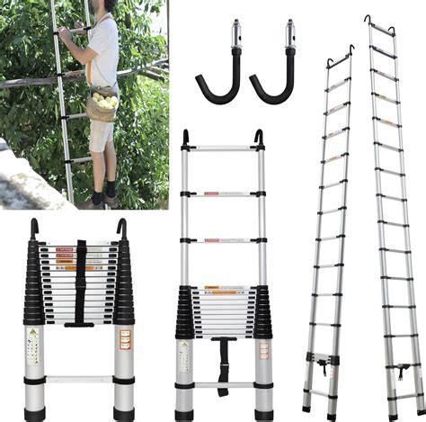 M Telescopic Ladder With Hook Rungs Aluminum Ladder Multi