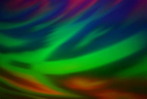 Dark Multicolor Rainbow Vector Abstract Blurred Background