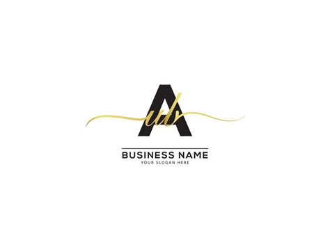 Creative Signature Aub Logo Letter Design For Business 24767869 Vector