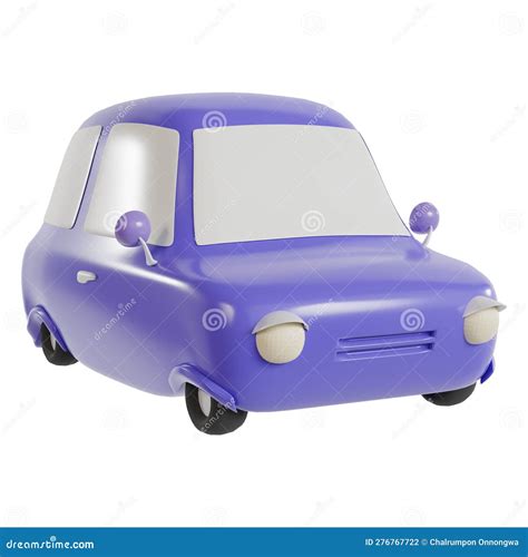 Car Cartoon Character on White. Stock Illustration - Illustration of ...