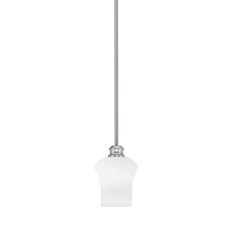 Albany 60 Watt 1 Light Brushed Nickel Pendant Mini Pendant Light Zilo