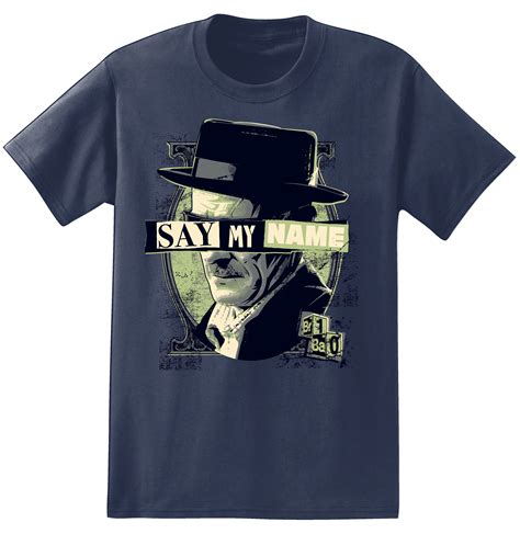 Breaking Bad Heisenberg Say My Name Sketch Design Mens And Womens Short