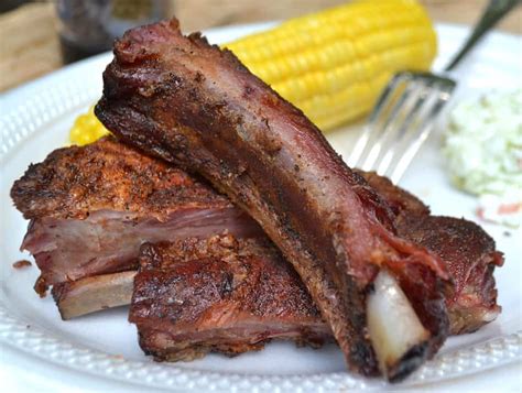 Smoked St. Louis BBQ Ribs - Crafty Cooking Mama