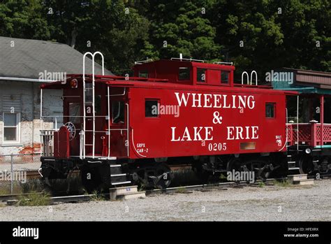 Wheeling And Lake Erie Caboose 0205 Built In 1948 Greenville Railroad