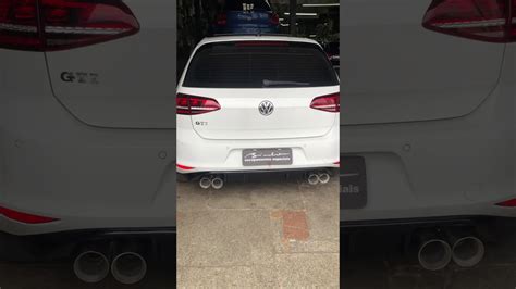 Golf Gti Mk Escapamento Esportivo E Sa Da Dupla Youtube