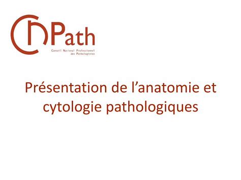 PDF Présentation de lanatomie et cytologie pathologiques Anatomie