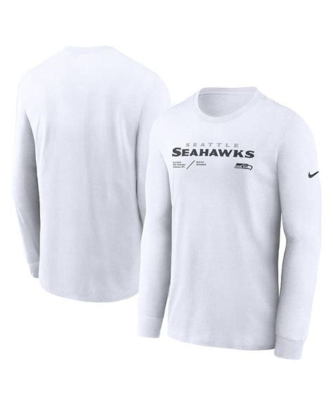 Nike Mens Silver Seattle Seahawks Sideline Infograph Lock Up