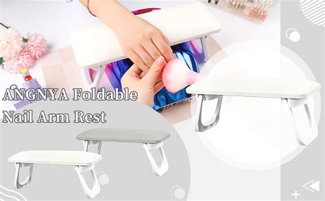 Angnya Nail Arm Rest For Nail Tech Foldable Hand Stand For Nail Tech