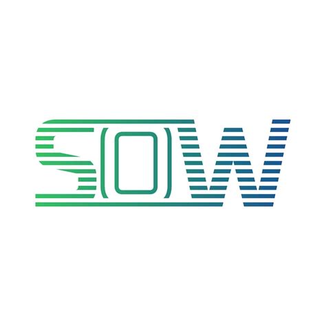 modern sow logo design letter sow minimalist professional  versatile